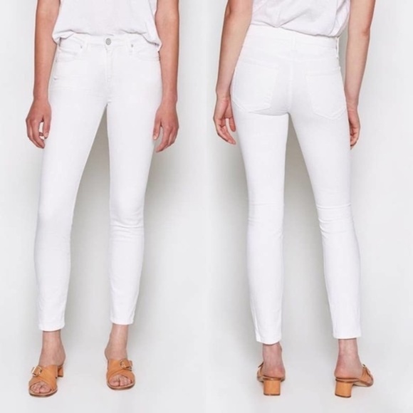 NWT Joie White Mid-rise Skinny Ankle Jeans - Picture 2 of 5